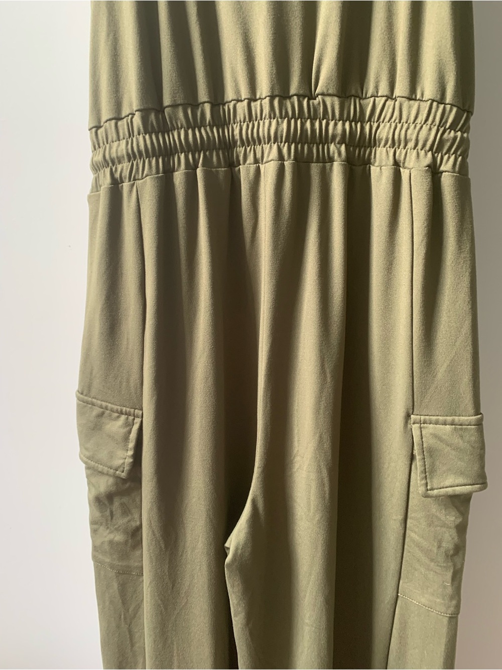 Almost Famous Olive Cargo Jumpsuit - Picture 9 of 10